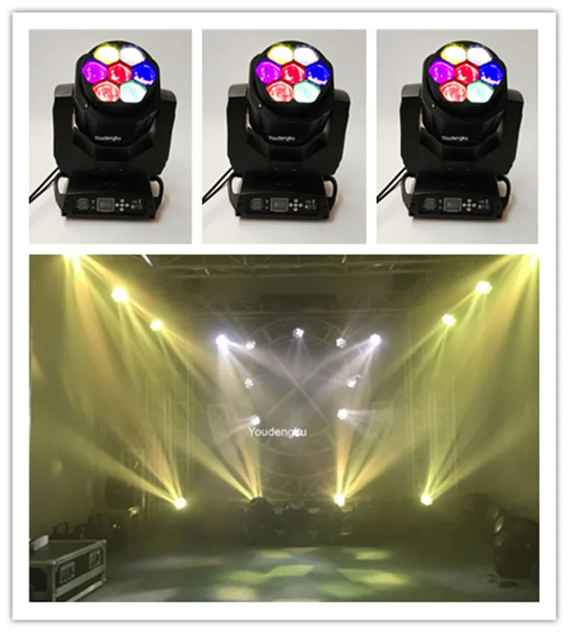 

Mini movinghead LED 7*15 Вт RGBW 4 в 1 Mini K20 с движущейся головкой, зум-луч 7 led Bee Eye light