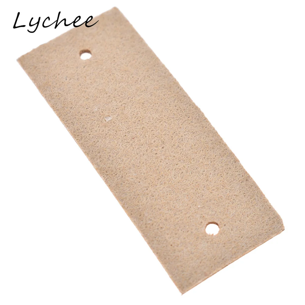 Lychee 20pcs Classic Brown Artificial PU Leather Garment Tags Label DIY Craft Sewing Bag Pants Decor Cloth Markers