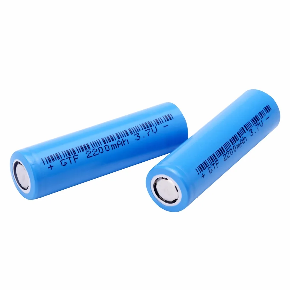 GTF 4 cái 100% Original Ncr18650 Li-Ion Có Thể Sạc Lại Pin dung lượng thực tế 2200 mah 3.7 v Cho Panasonic E + 1 cái pin sạc