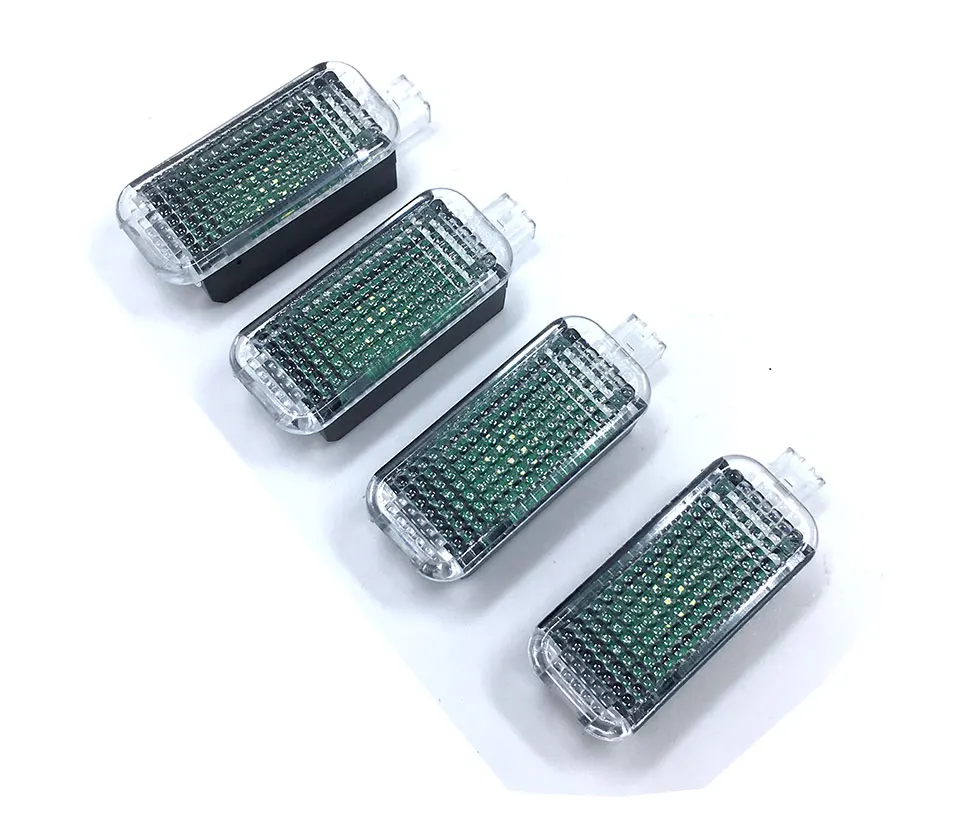 1set LED Interior Footwell Lights & Door Plate Warning Light + Cable Harness 3AD 947 409 8KD 947 411 For A3 A4 A6 RS7 Q3 Q5 Q7