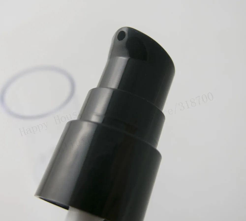 新到着 20/ロット 30 ミリリットル透明正方形ガラスエッセンシャルオイル容器黒ポンプ付き 1 オンスガラスクリアローションポンプボトル