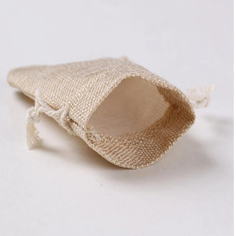 Cotton Linen Gift Pouch 7x9cm(2.75