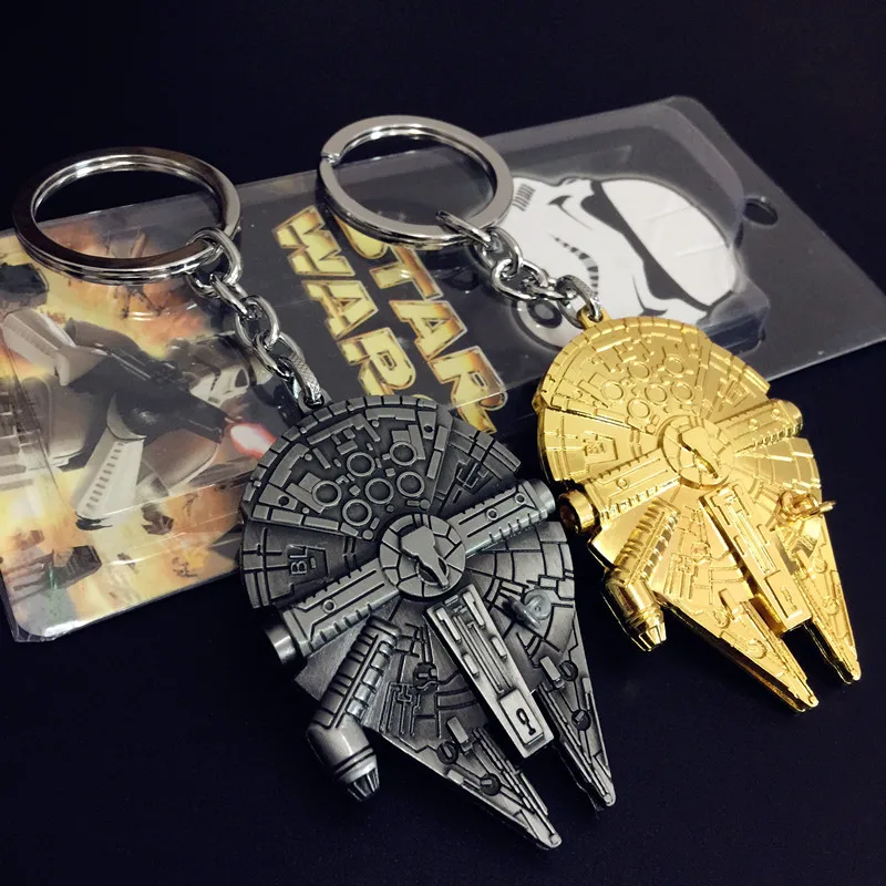 Movie Spaceship Logo Keychains Metal Key Chains Key Rings 12pcs/lot Size 4.5*6.5cm