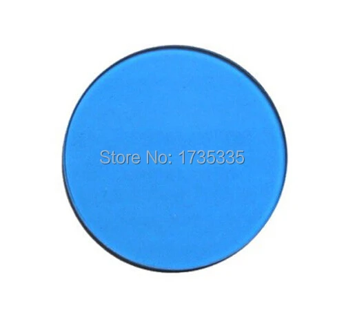 LXFT-B32 32mm Blue optical glass filter for Microscope, The blue filter brings the light back to a more natural white light