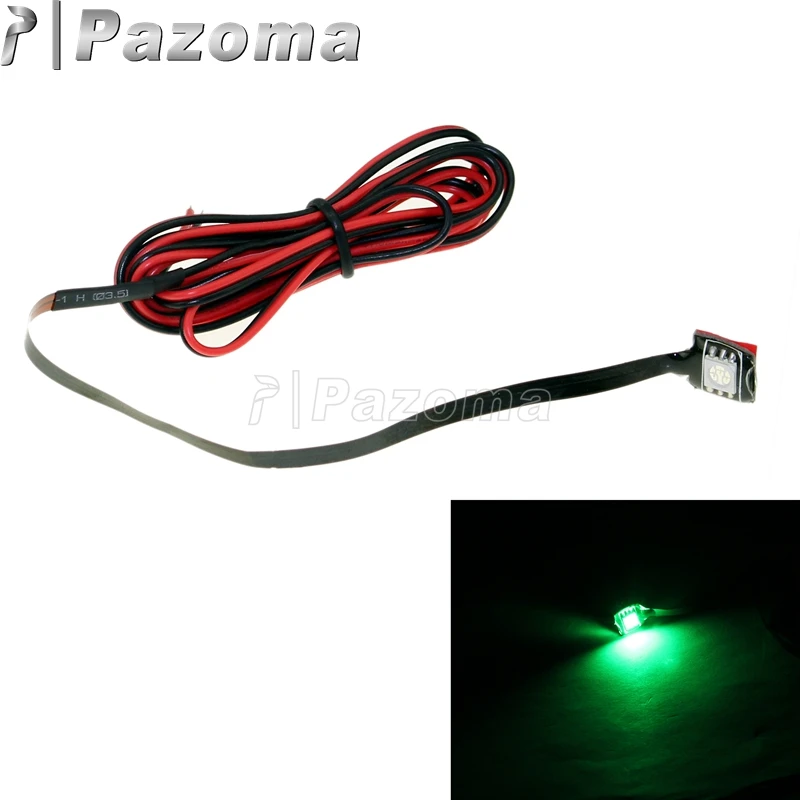 Waterproof Motorcycle 12V LED License Plate Light Super Bright Rear Tag Light Motorbike Slim Mini LED Strips 113cm Lead Wire