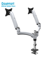Desktop grommet full rotation Dual Arm for 15\