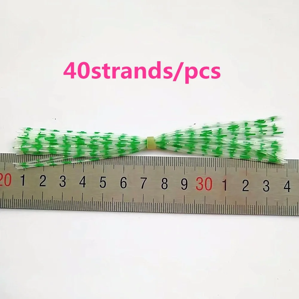 50 Bundles 13cm Length Fly Tying Rubber Threads Skirts Silicone Straps for Flies Lure Beard wire Making---69