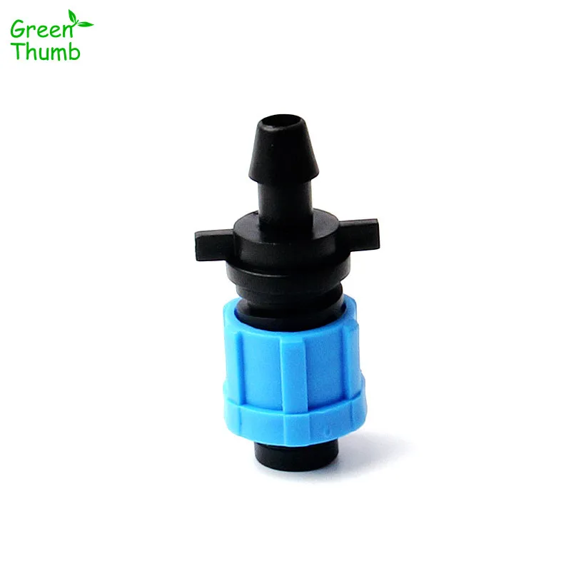 5pcs Outer Diameter 16 mm Blue Drip Tape Bypass Connector Thread Lock Connector Hose Fittings Adapter For Garden Irrigation