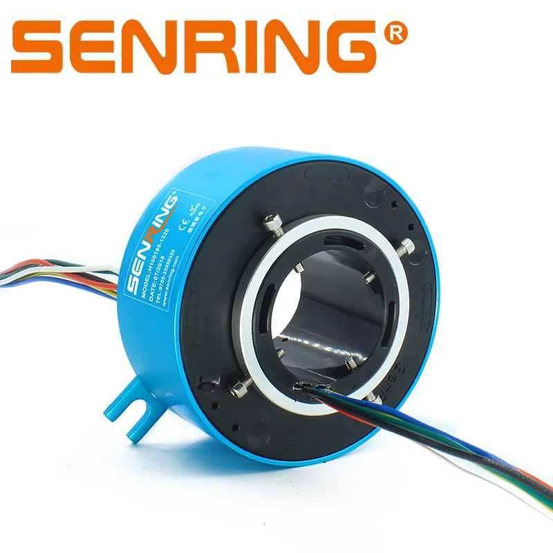 Senring Through bore slip rings electrical contacts 38.1mm 6 circuits 10A