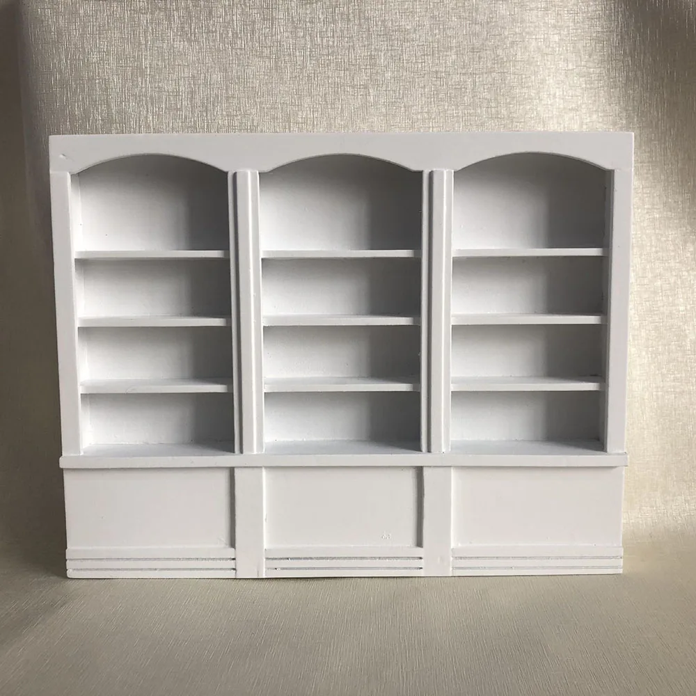 

1/12 Dollhouse Miniature Accessories Mini Wooden Bookcase Simulation Furniture Toys for Doll House Decoration