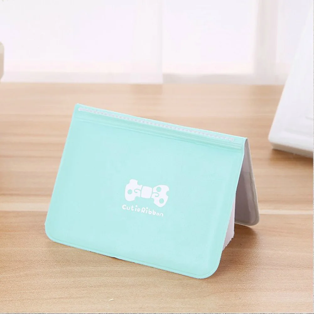 Fashion Cute Bow Credit Card Function 12 Bits Card Candy Color Lady Casual Simplicity Passport Card Bag Easily Carry Bags Gifts