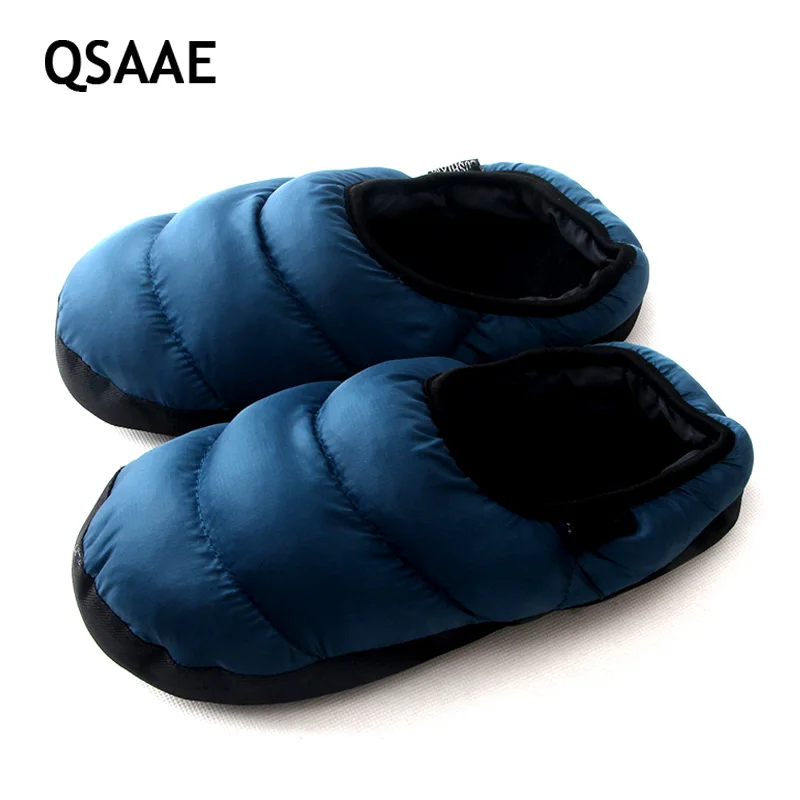 New  Winter Warm Down Cotton Slipper Couple House Slippers Cotton-padded Indoor Home Shoes Women Men AWM135