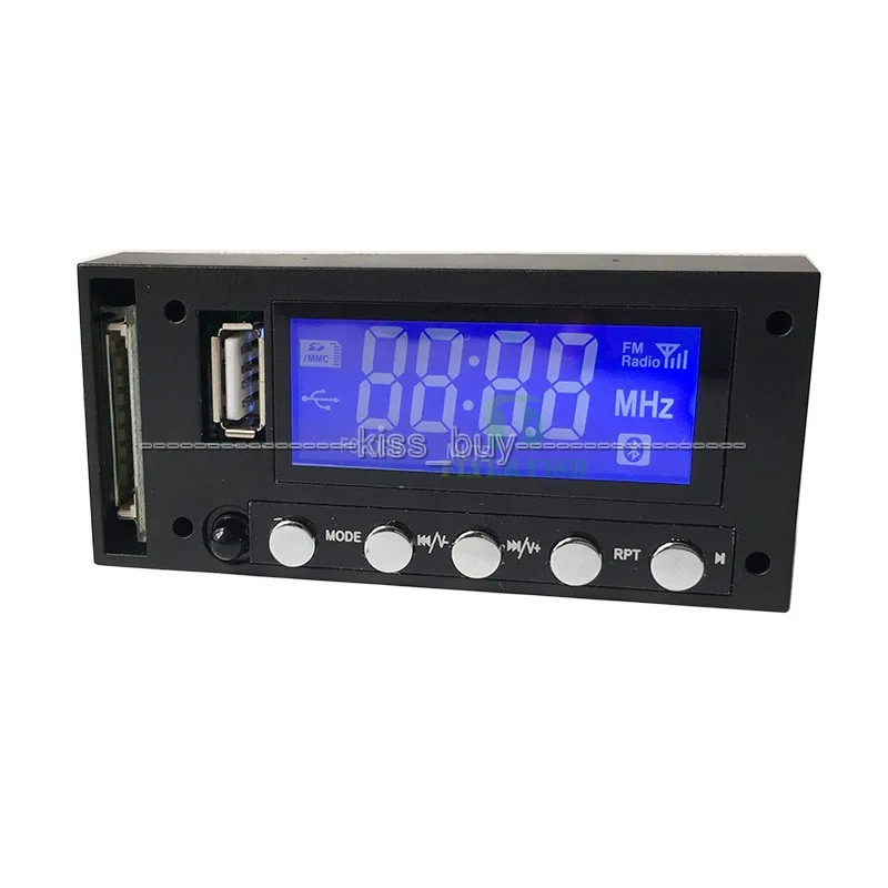 dc 12v Bluetooth MP3 Player Module SD USB digital LED FM Radio Stereo Sound Mp3 decoder board for Car  power Amplifier