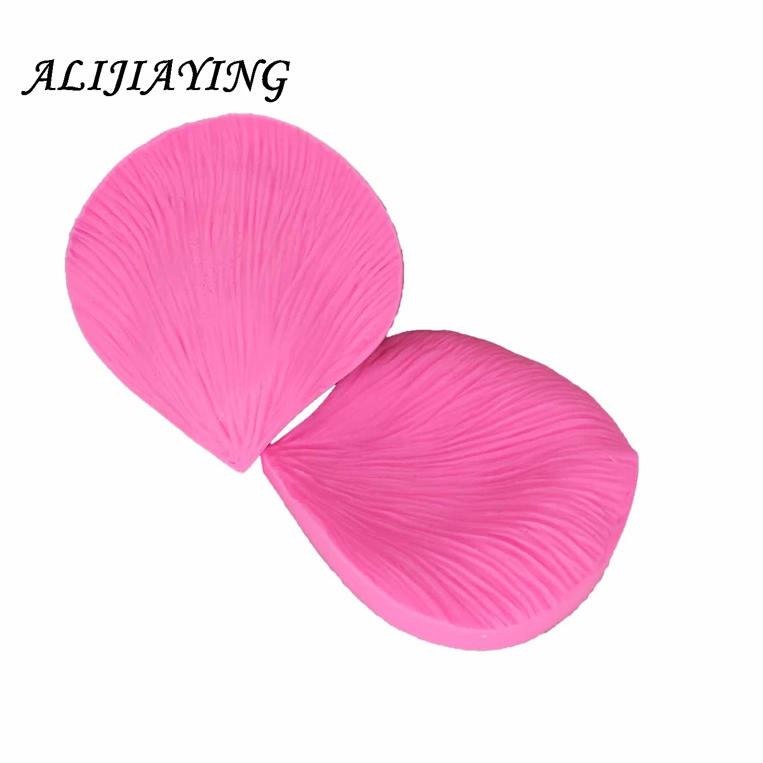 2Pcs/set Big Rose Flower petal Silicone Fondant Molds Leaf stamper Cake Decorating Tools suitable for polymer clay D1285