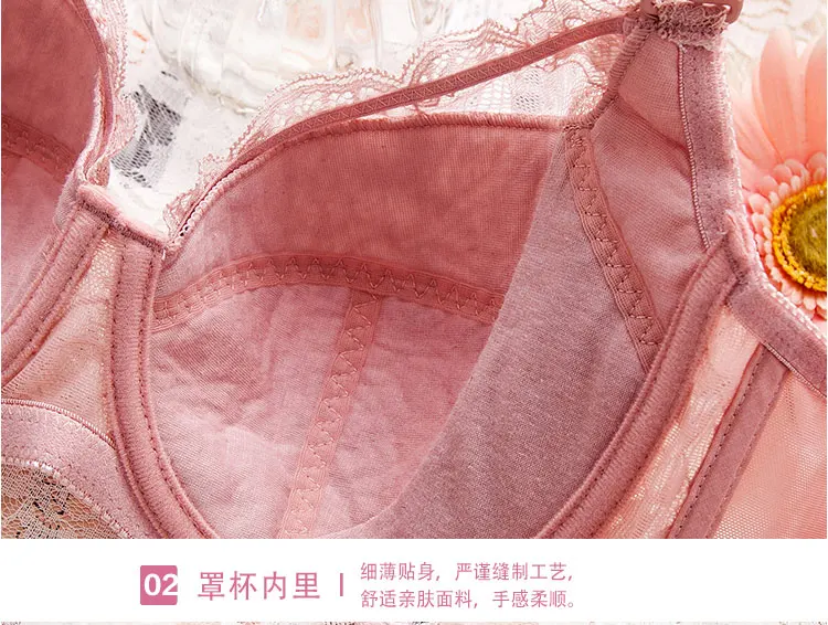 Women's Beauty Lace Bra Plus Size Non Padded Minimizer Bras Full Figure Underwire Brassiere 34 36 38 40 42 44 46 48 B C D E FGH