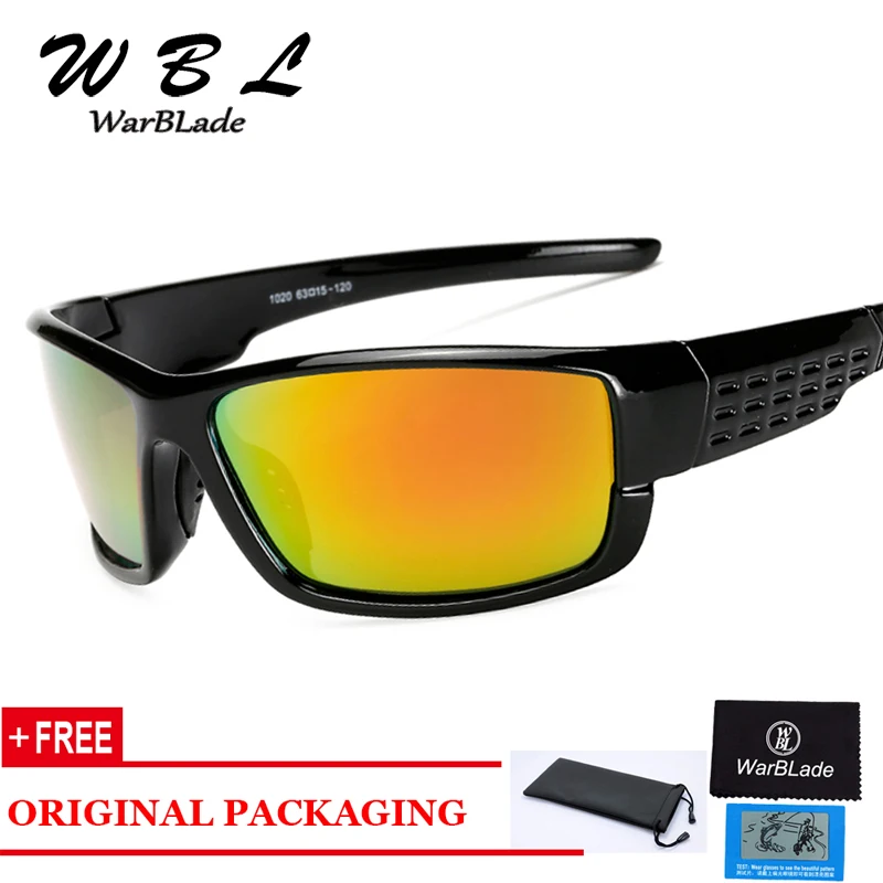 WarBLade 2019 New Polarized Sunglasses For Men Vintage Mirror Coating Driver Anti-glare Sun Glasses 100% UV400 Goggles Eyewears