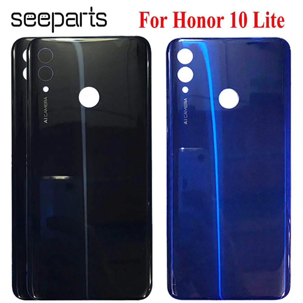 For Honor 10 Lite Back Battery Case Door Rear Housing Cover Case For 6.21\