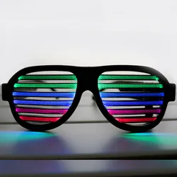 Nowy! USB Sound reaktywna akumulatorowa lampa LED okulary na imprezę, klub nocny, Barware, koncert, kontrola dźwięku nowość, dekoracja świąteczna