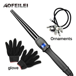 Fer à friser professionnel en céramique, outils de mise en plis, ondulation des cheveux, cône de fleur de formage, bigoudi électrique, baguette à friser à rouleaux