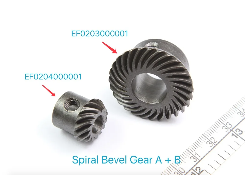 EF0203000001/EF0204000001 TAJIMA MACCHINA DA RICAMO PARTI SPIRAL BEVEL GEAR A + B