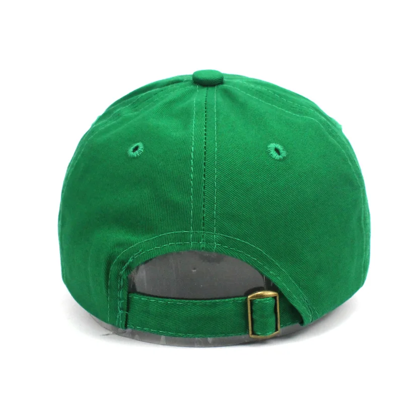 Gorra de béisbol con cierre trasero para niño y niña, gorro de Color liso, Color verde, estilo Hip Hop, para primavera y verano, 1 a 7 años, novedad