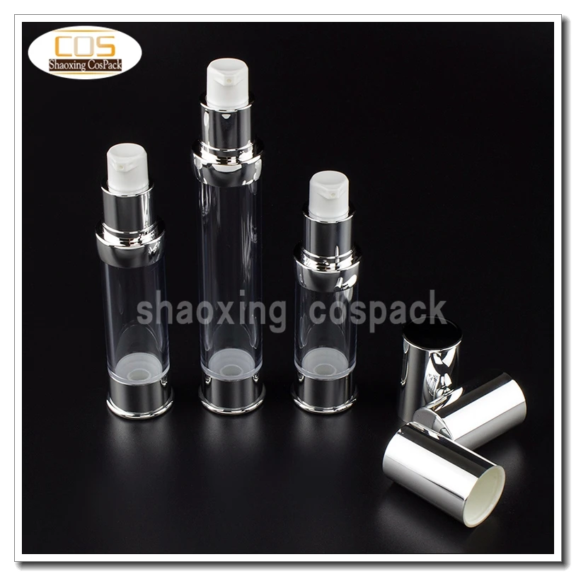 

100pcs ZA218 15ml plastic airless cosmetic pump bottles, empty cosmetic airless bottle 0.5oz, Eye Serum bottle with airless pump