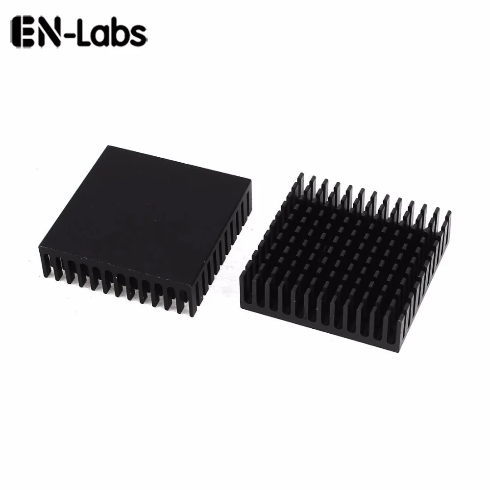 En-Labs New 2 pcs Black 40x40x11mm Aluminum Heat Sink Radiator Heatsink for CPU,GPU, Electronic Chipset heat dissipation