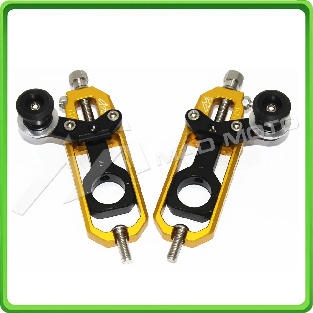 

Motorcycle Chain Tensioner Adjuster fit for Suzuki GSXR1000 GSX-R 1000 2009 2010 2011 2012 2013 2014 2015 2016 gold&black