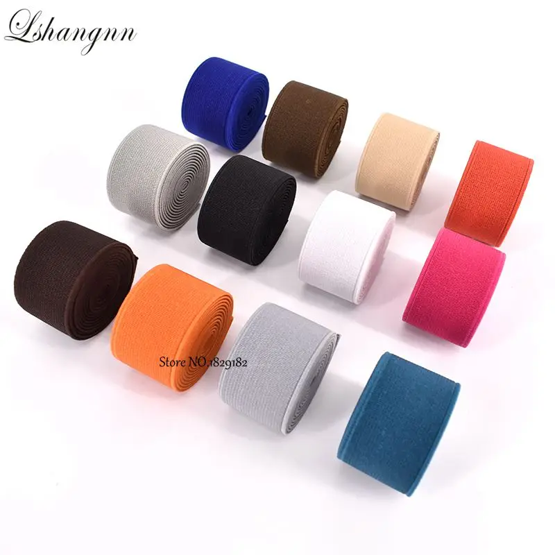 30MM High Quality Rubber Bands Colour Elastic Tape Double-Sided Thickening Elastic Belt For Clothing Sewing Accessories 28 Color