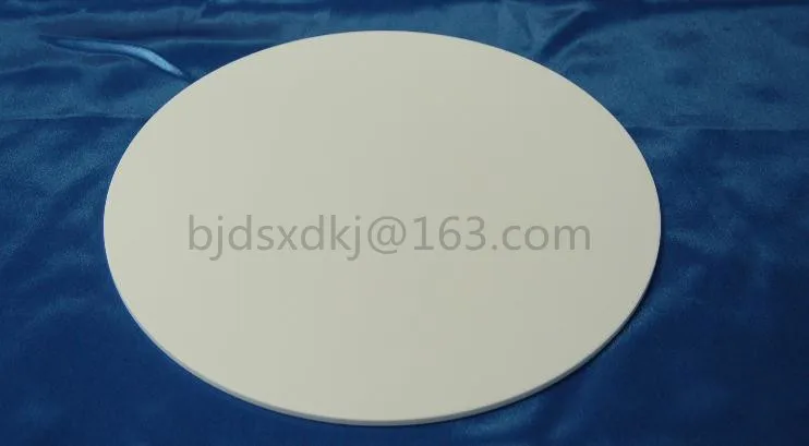 99% Alumina Ceramic Plate , Circular , Insulated , Wear-resisting , diameter=75mm