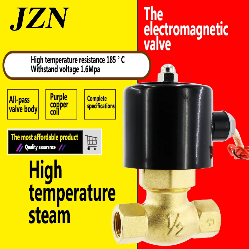 

1pcs Steam solenoid valve high temperature water valve 220V coil 24v DN15 DN20 DN25 DN32 DN40 DN50