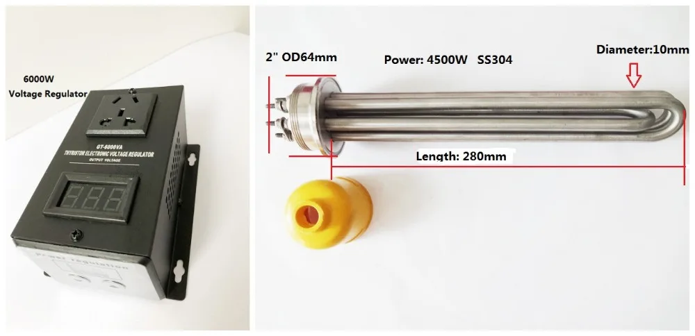 3 kw/4.5 kw/6 kw,220/380V,  Electric heater SS304 Tri-clamp 2