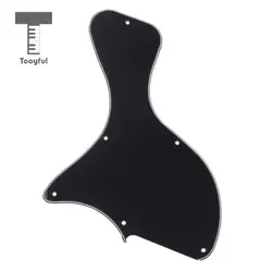 Tooyful 3Ply 6 Holes Guitar Pickguard Scratch Protector Plate for LP Gb Eiphone Electric Guitar