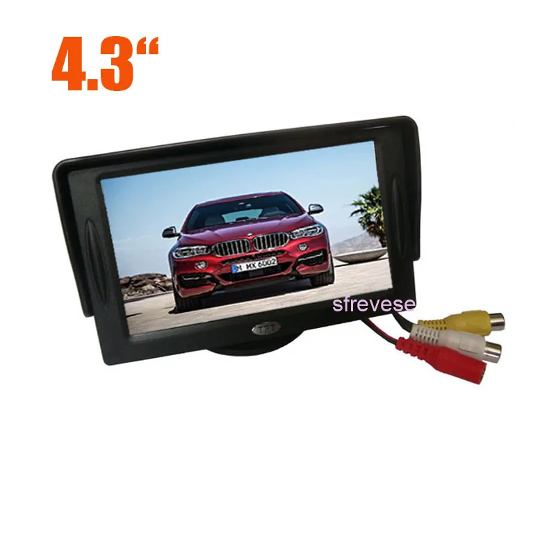 

4.3" TFT LCD Car Rear View Reversing Color Monitor DVD VCR For Backup Parking Camera