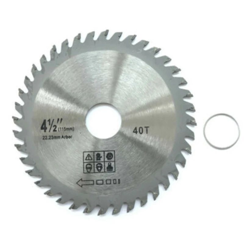 TCT 원형 톱날 휠 디스크 커터, 목재 조각 디스크용 금속 플라스틱, 115mm, 110mm, 40T, 11000rpm, 1 개