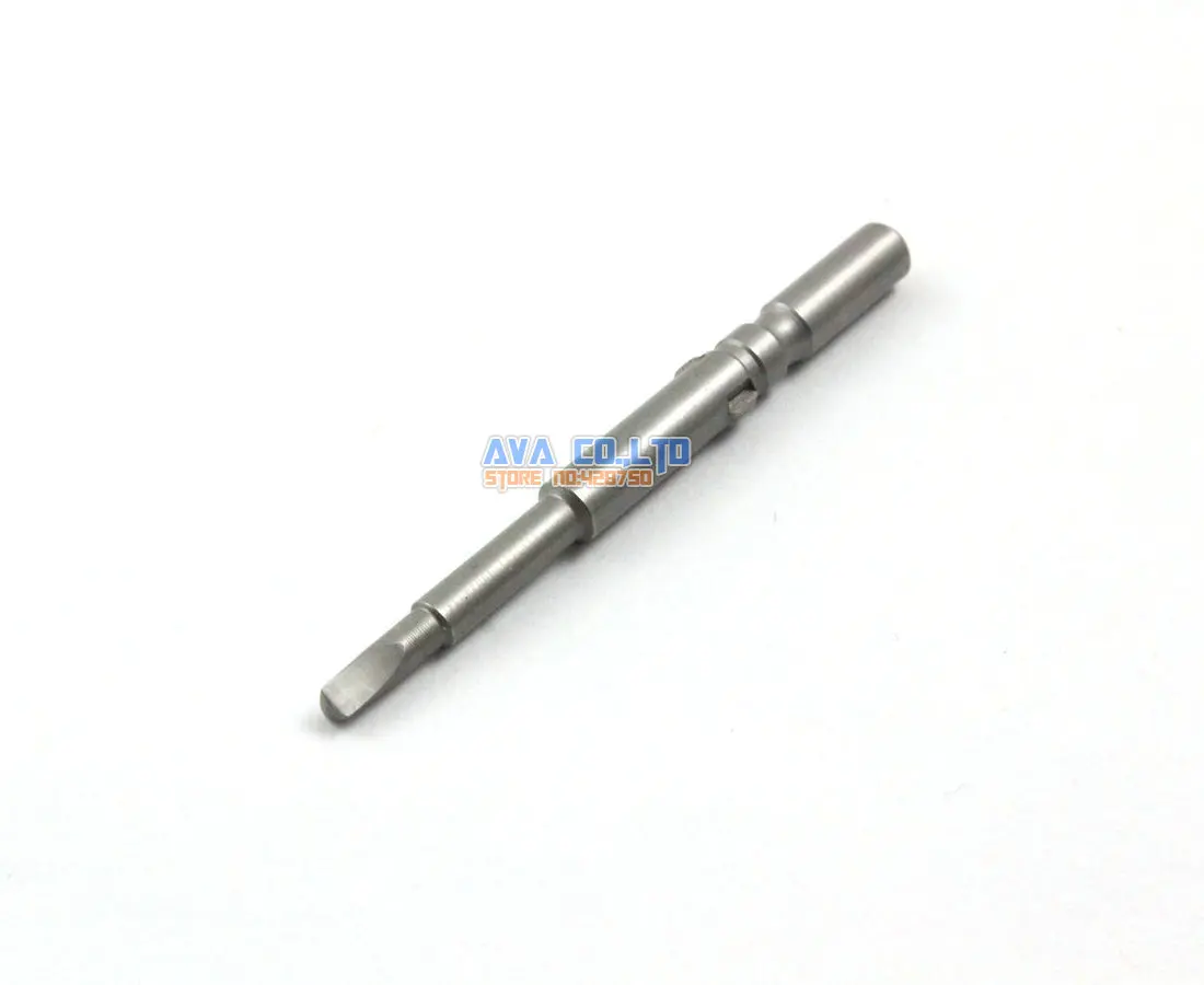 10 Pieces 2.3mm Magnetic Triangle Screwdriver Bit S2 Steel 5mm Round Shank 60mm Long