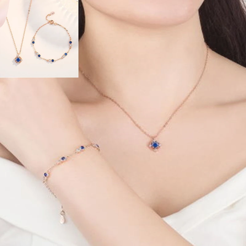 Park Min Young necklace+Bracelet Her private life TV Drama Korean fashion chain jewelry Valentine's Day Gift