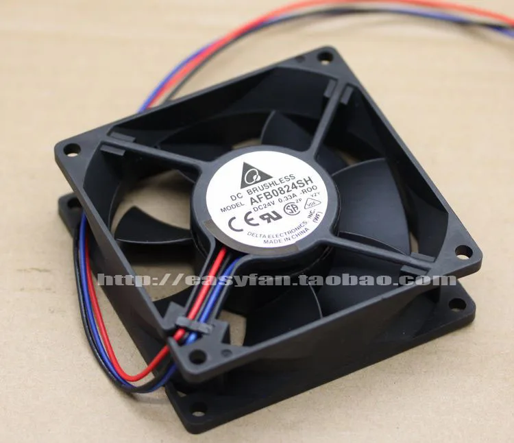 

Delta Electronics AFB0824SH R00 DC 24V 0.33A 80x80x25mm Server Cooling Fan