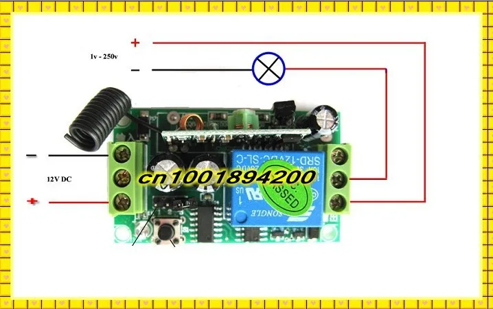 Radio Remote Control System DC12V Receiver 3000m Long Range Distance Transmitter 8CH Separate Remote Controller 315/433MHZ