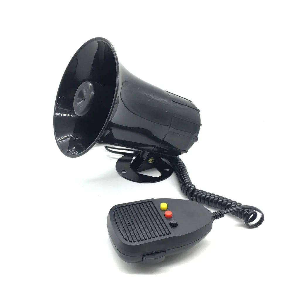 Motorcycle 3 sounds Speak horn 12V DC Auto 3 tone Police Speak horn Motorcycle 3 voice Siren Horn Siren Loud Speaker 130dB Alarm