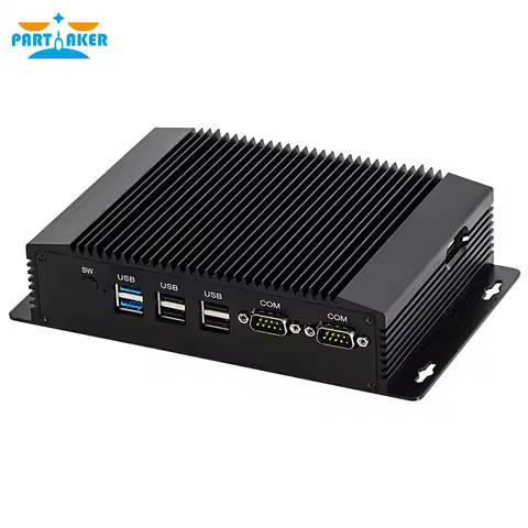 Fanless Industrial Mini PC Celeron J1900/Pentium N3520/N2920 Dual LAN Win10 RS485 COM/USB WiFi