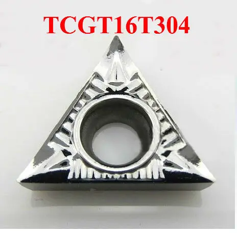 

Free Shipping 10PCS TCGT16T304 Aluminum Alum Inserts Cutter Carbide Alloy for Lathe Holder SCLCR / SCFCR