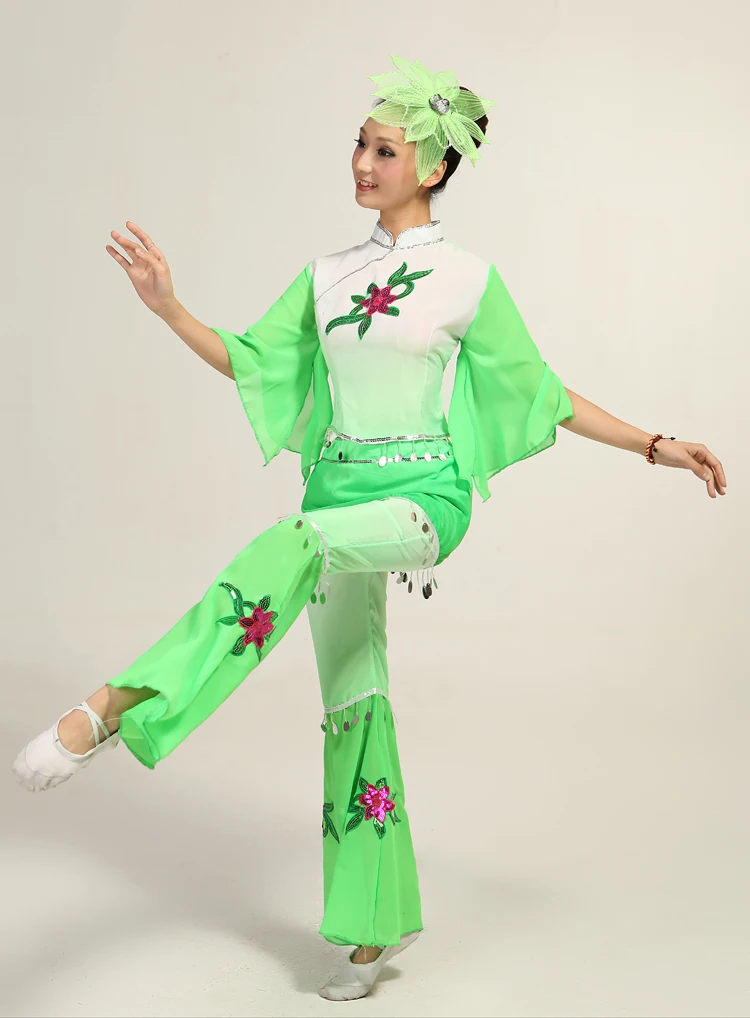 Hanfu dress national dance costumes yangko clothes classical dance modern dance stage costumes