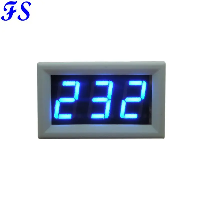 YB27 Three Wires LED Digital Voltage Meter Voltmeter DC 0-10V 30V 100V 300V 600V 1000V Voltmeter Volt Panel Meter Voltage Tester