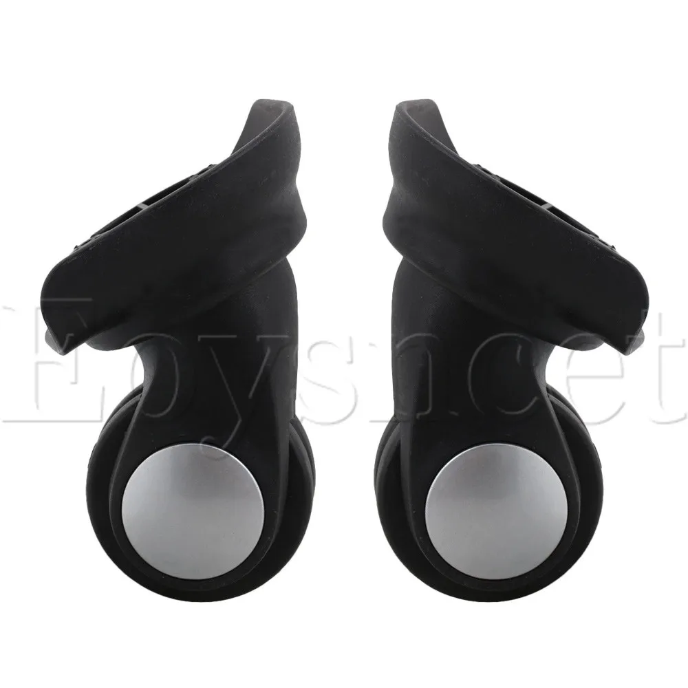 2 Pieces Black 10.8 x 9.2 x 4.9cm Luggage DIY Replacement Swivel Casters