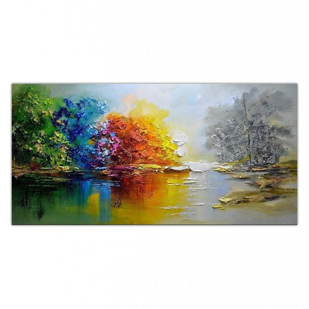 

DONGMEI OILPAINTING Hand painted oil painting Home decor High quality landscape painting pictures gift DM182203