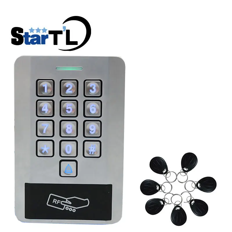 Free Shipping Metal Rfid Access Control work with Wiegand 26 keypad slave reader Password Pin Door Access Controller