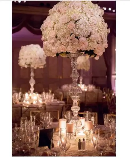 

20pcs top grade Crystal wedding centerpiece Table centerpiece /Flower Stand/pillars/75cm tall 15cm dia Wedding Props