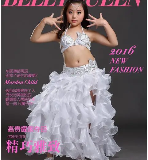 1set/lot children belly dancing set Kids belly dance costumes Indian Performance Cloth candy color