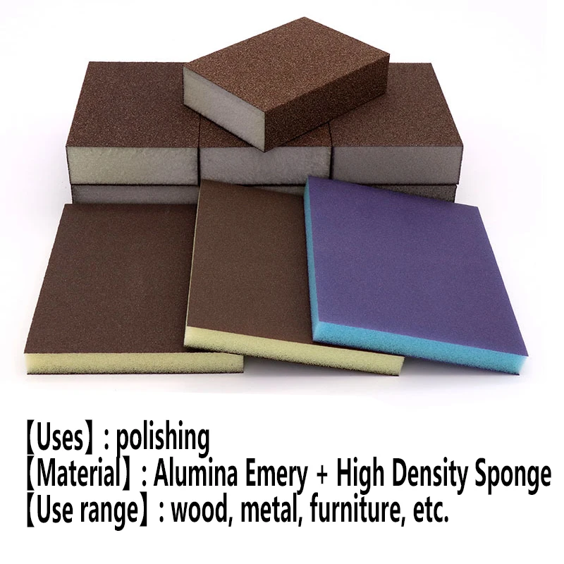 1pcs High Quality Polishing Sanding Sponge Block Pad Set Sandpaper Assorted 80-220 Grit Abrasive Tools Sandpaper Discs